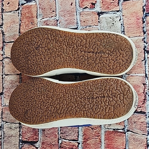 SUPERGA LOWTOP SHOES,  WOMANS SIZE 9.5 EUC BLUE/WHITE - Picture 10 of 11